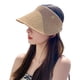 thumbnail image 1 of Sombreros de visera solar de ala ancha plegables para mujer, gorra de golf, sombrero de sol de playa para mujer, sombrero de sol de viaje UV para mujer, ala ancha, 1 of 6