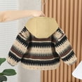 thumbnail image 5 of Gibobby Abrigos de invierno para niños y niñasAbrigo grueso de lana para bebé, abrigo con capucha y bolsillo con cremallera ondulado cálido para niño nue(Caqui, 8-9 Años), 5 of 5