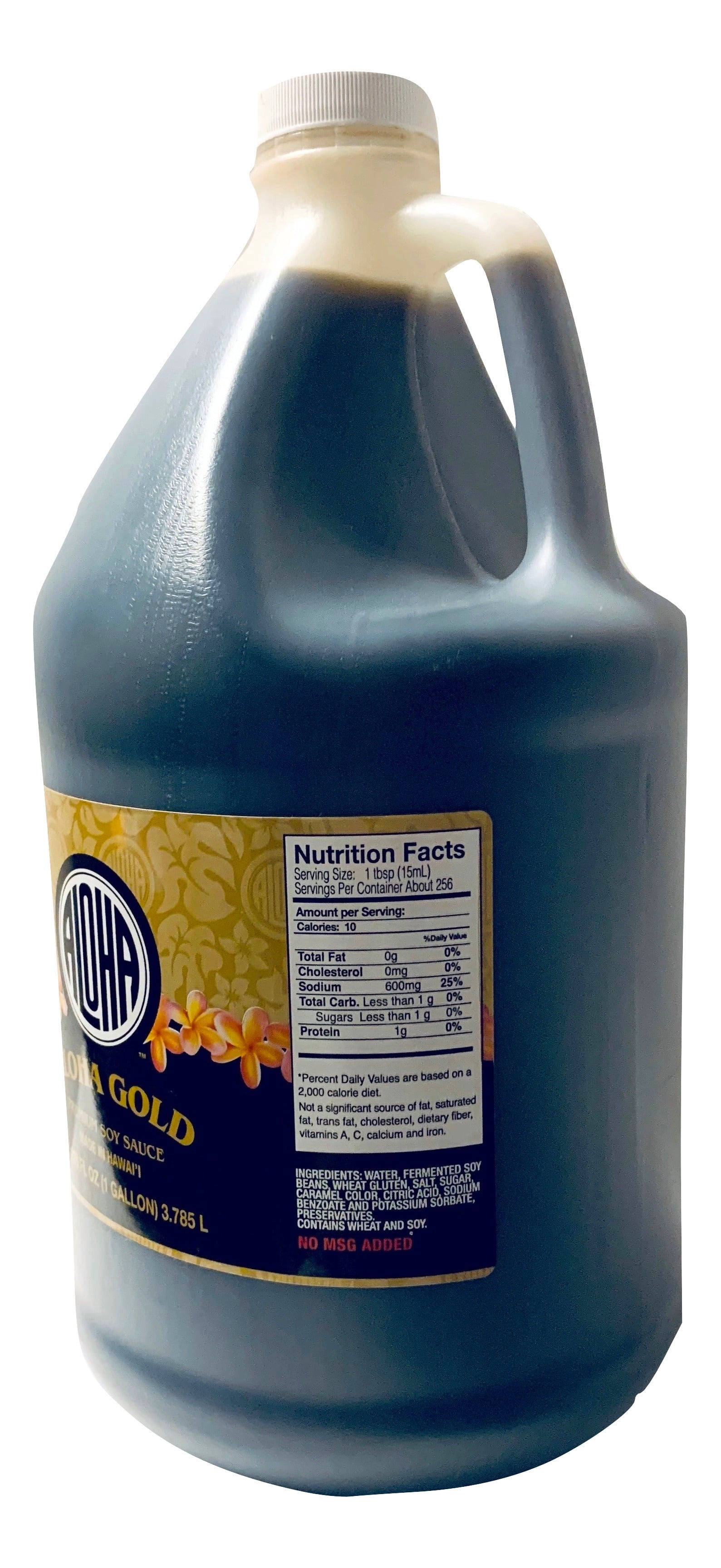 Aloha Hawaii Original Blend Hawaiian Shoyu Soy Sauce 1 Gallon (128 ounces)