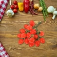 thumbnail image 7 of FRCOLOR Artificial Cherry Tomatoes for Decoration Red Plastic Lifelike Faux Tomato Home Office 12 Count, 7 of 7