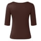 thumbnail image 3 of MKLEKYY Playeras Algodon Mujer Camiseta Básica De Manga Corta Para Mujer, Color Liso, Corte Entallado Talla XL, 3 of 3