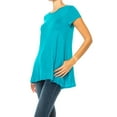 thumbnail image 3 of Women's Casual Short Sleeve Tunic Top With Pockets, 3 of 7