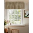 thumbnail image 2 of Valances for Windows Brown Linen Rod Pocket Cafe Window Treatments Valance Curtains for Kitchen Bathroom Laundry Basement Windows 56"x16", 2 of 9