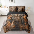 thumbnail image 2 of Castle Fairy Safari Deer Bedding Comforter Set 7pcs for Teens,Vintage Autumn Tree Branches Queen Bedding Sets Super Cozy,Jungle Animal Wildlife Queen Sheet Sets,Microfiber Bedroom Decor,Reversible, 2 of 8