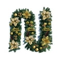 thumbnail image 2 of HongHeng Artificial Christmas Poinsettia Garland with Eucalyptus Leaves, Red Berries Garland Decor for Home, Fireplace, Wall, Porch, Table, Mantle, Indoor Outdoor Decoration, 2 of 6