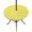 White Yellow, variant on Round Outdoor Tablecloth with Umbrella Hole and Zipper, Pink White Tablecloth with Elastic Waterproof, Modern Abstract Waves Water Ripple Striped Patio Table Covers for 36" - 44" Picnic Pool Tables
