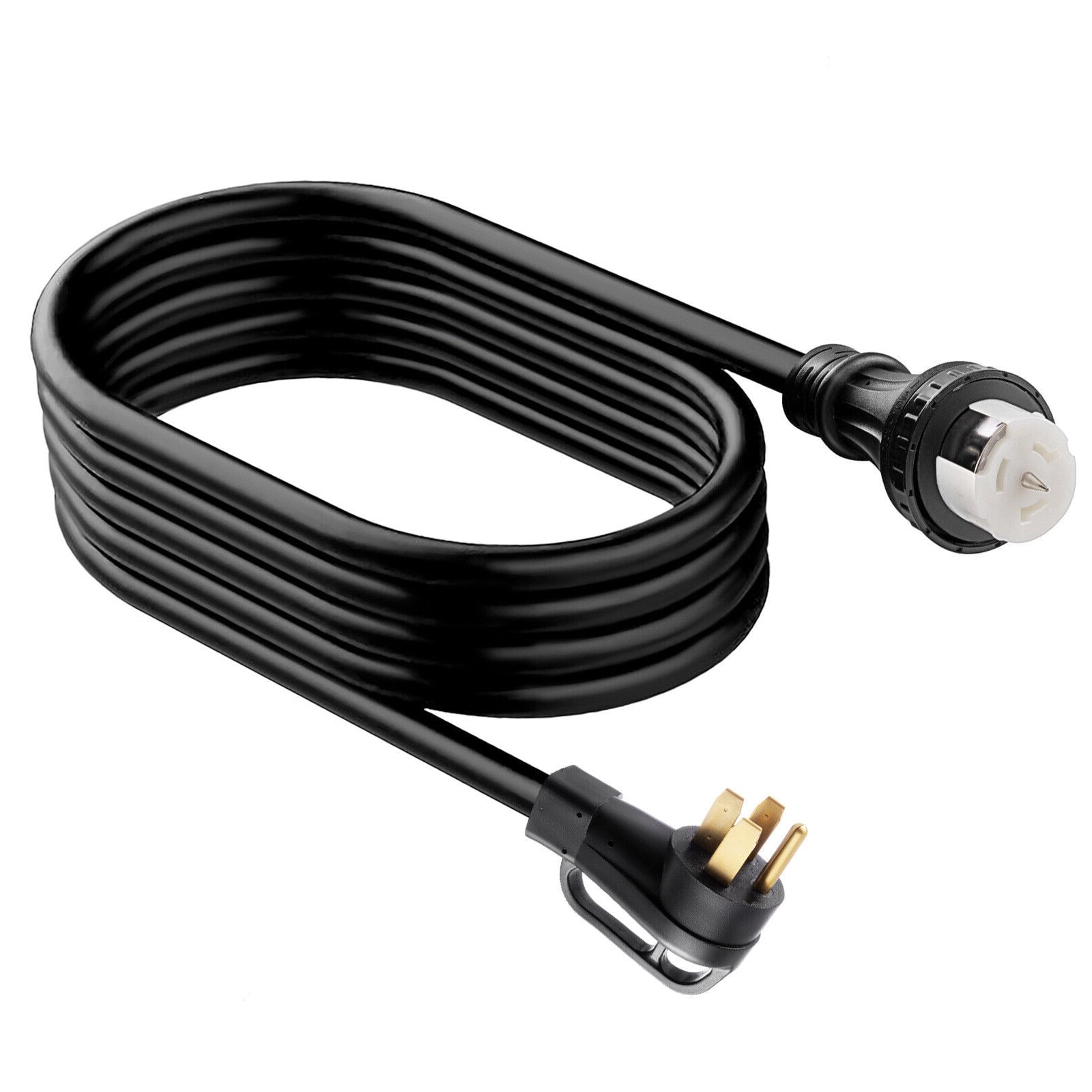 TOPTENG Mrolife 50 Amp Generator Cord 25FT with Power Inlet Box, Generator Power Cord,Heavy Duty STW 6/3 + 8/1 Power Cord UL Listed Power Cord NEMA14-50P/SS2-50R & CS6364 Twist Lock Home