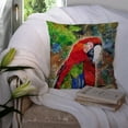 thumbnail image 3 of Caroline's Treasures 8606PW1414 Parrot Fabric Decorative Pillow, 14HX14W, multicolor, 3 of 4