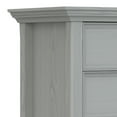 thumbnail image 3 of Simpli Home Amherst 24 inch Solid Wood Traditional Bedside Table in Fog Grey (Set of 2), 3 of 10