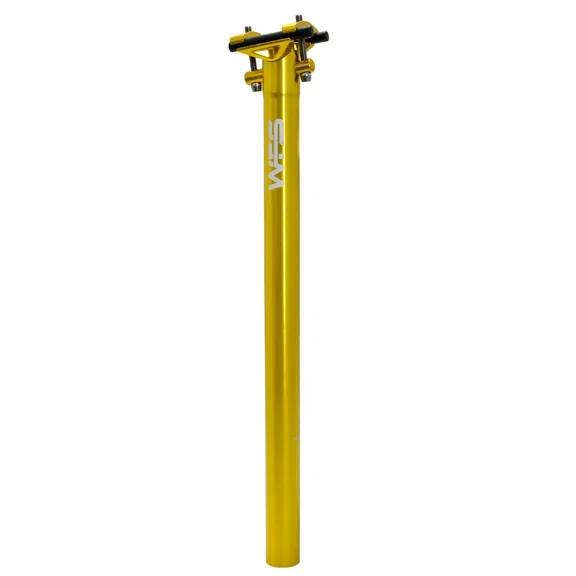 WFS Lightweight Alloy One Piece Seatpost, 27.2 X 400mm, Gold, WS3047