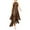 Coffee, variant on Bpmpbo Women's Halter Neck Fringe Maxi Dress Solid Color Elegant Evening Gown for Parties Draped Flowy Formal Dress