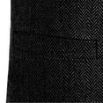 thumbnail image 5 of purcolt Men's Tweed Vintage Vest Western Herringbone Wool Slim Fit Waistcoat Retro V Neck Formal Suit Vest for Wedding Prom Groomsmen, 5 of 5