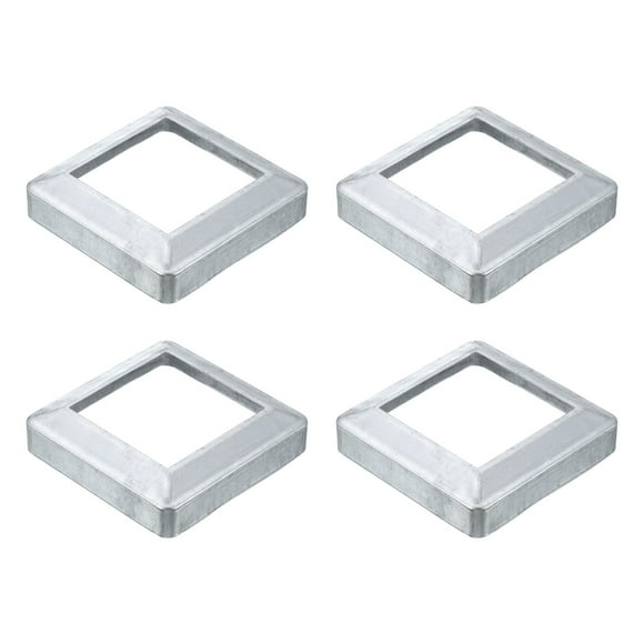 4Pack Post Base Cover, 4.75x4.75 Metal Integral Style Post Skirt Porch Column Wrap(3.25x3.25)