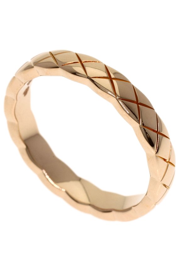 Pre-Owned Chanel Coco Crush Mini #50 Ring, 18K Pink Gold, Women's