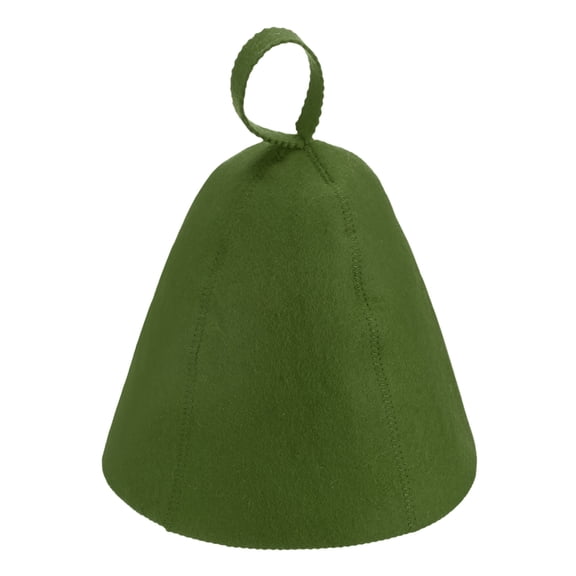 Uxcell 1-Pack Gorro de Sauna para Mujeres y Hombres, Gorro de Sauna de Lana Vaporarium Suave Duradero Cómodo Transpirable para Spa [Verde]