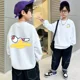 thumbnail image 2 of Sudadera de primavera y otoño para niños, Top informal con cuello redondo para niños de mediados a grandes, camiseta de manga larga a la moda 2024, 2 of 4
