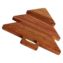 FELTECHELECTR 1Pcs Wood Cutting Board Small Chopping Board For Kitchen Christmas Tree Shaped Festive Design Housewives Use