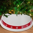 thumbnail image 2 of Maison Concepts Christmas Metal White Tree Collar With Snowflakes (24L X 24W X 10H), 2 of 3
