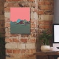 thumbnail image 5 of Epic Graffiti 'Low Poly Mountain 6' by GeoMania, Giclee Canvas Wall Art, 12"x16", 5 of 8