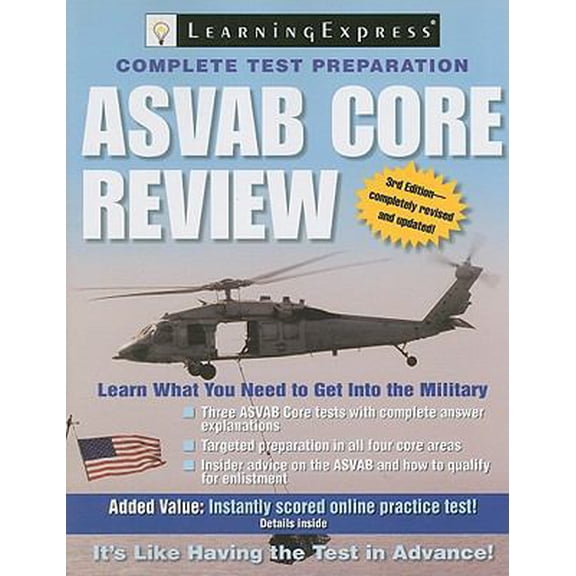 Pre-Owned ASVAB Core Review (Paperback) 1576856666 9781576856666