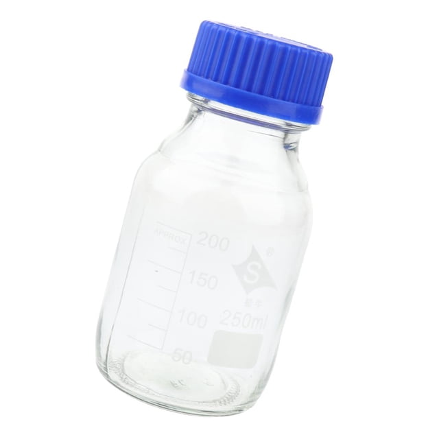 koolsoo Blesiya Lab Graduated Round Glass Reagent Bottles with Caps 100ml/250ml/500ml/1L