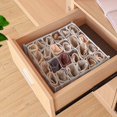 thumbnail image 4 of Socks Storage Bags Socks Organizer Divider Underwear Sock Drawer Organizer Foldable Drawer Socks Divider (White), 4 of 7
