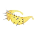 thumbnail image 4 of Gafas de baile para cosplay, gafas de sol rockeras modernas con tachuelas 25 Remache Amarillo, 4 of 9