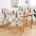 thumbnail image 2 of Yayeee 2 Pack Dining Chair Covers Stretch Parson Chairs Slipcovers Seat Protector, Black Deer, 2 of 6