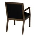 thumbnail image 4 of Regent WallGuard Guest & Reception Waiting Room Wood Side Chair - Neo Walnut / Black Vinyl, 4 of 8