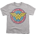 thumbnail image 2 of Wonder Woman Classic 2 Kids T Shirt (Medium) for Youth Toddler Boys and Girls, Athletic Heather, 2 of 5