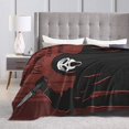 thumbnail image 5 of Ghost-Face Blanket Scary Movie Anti-Pilling Throw Blanket Plush Blanket Lightweight & Ultra-Soft, Warm & Comfy Flannel Fleece Blanket for Couch, Bed, Sofa, 50x60, 5 of 6