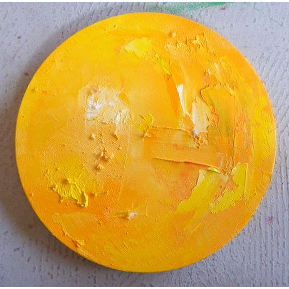 Peinture de Guérison Chakra Plexus Solaire - Grand