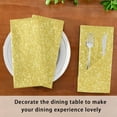thumbnail image 6 of Coolnut Set of 1 Golden Glitter Texture Satin Napkin Square 20 Inches Table Napkins Soft Smooth Decorative Napkins for Wedding Banquet Party Decoration, 6 of 6