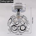 thumbnail image 5 of Chic Semi Flush Mount Light, Sparkly Crystal Decoration with Solid Aluminum Materials for Your Dream Home, 5 of 5
