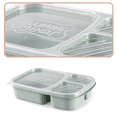 thumbnail image 3 of Boîte à Lunch Compartimentée pour Enfants, Conteneurs de Stockage Alimentaire Réutilisables en Plastique, 3 of 5