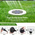 thumbnail image 4 of 4 Pack Solar Ground Lights,8 LED Solar Garden Lights Disk Lights Outdoor Waterproof Landscape Lights, 4 of 5
