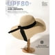 thumbnail image 2 of FURTALK Sombrero de paja para mujer con ala ancha UPF 80, sombrero de verano plegable y plegable, sombreros de playa para mujer, 2 of 5