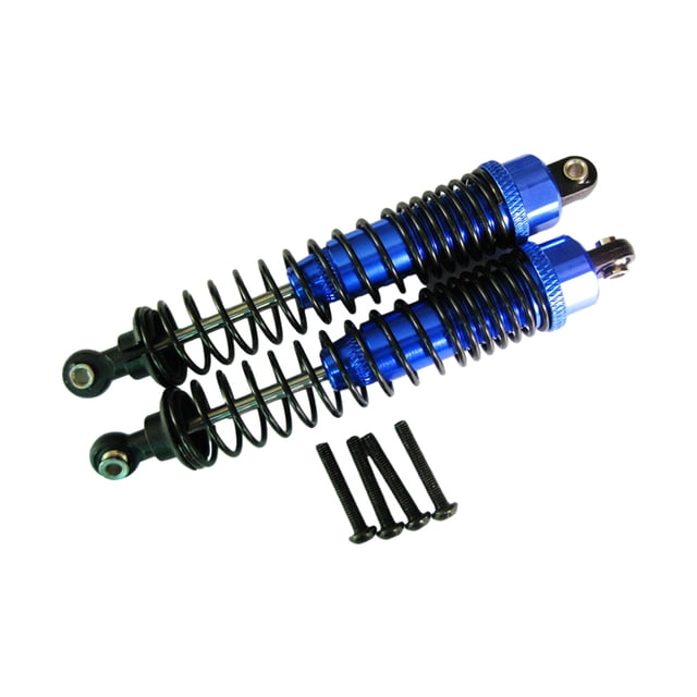 maskred 2 Pcs Amortisseur Réglable en Métal Rempli d'Huile pour AXIAL 1/10 SCX10 Réglable Rempli d'Huile Bleu Foncé 1 Ensemble