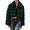 Army green, variant on Women's Khaki Fluffy Faux Fur Short Jacket, Lapel Long Sleeve, Zipper Cropped