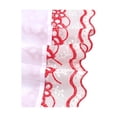 thumbnail image 7 of Girls Dress Red White Butterfly Embroidered Ruffle Scalloped Hem Party Vacation Bridesmaid 6 Years, 7 of 7