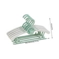 thumbnail image 2 of 10-Pack Adjustable Children's Clothes Hangers with Non-Slip Buckles | Infant & Toddler Pants Hangers | Plastic Nursery Hangers for 0-18 Years | Space-Saving Kids Wardrobe Organizer, 2 of 5