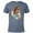 Denim Snow Heather, variant on The Little Mermaid Ariel Undersea Discovery - Short Sleeve Blended T-Shirt for Adults - Customized-Denim Snow Heather