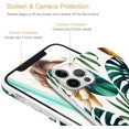thumbnail image 4 of for iPhone 13 Pro Case for Women Girls, Floral Flower Palm Tree Leaves Pattern Cute Design Soft Silicone Protective Phone Case for iPhone 13 Pro 6.1", Green Tropical, 4 of 8