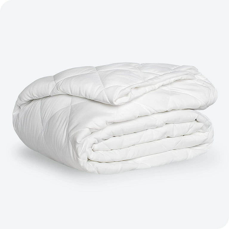 Bare Home Quilted Fitted Mattress Pad, Twin XL - White
