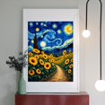 thumbnail image 2 of Diamond Art Kits for Adults - 5d Sunflowers Under Starry Night Sky Diamond Painting for Adults, Diamond Art for Adults Beginners, Diamond Painting Kits for Adults for Home Wall Decor, 2 of 7