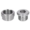thumbnail image 1 of Tapón de tubo con rosca hembra, tapón de rosca, tuerca de soldadura, ajuste de sensor de oxígeno, ajuste de rosca hembra hexagonal, diseño de última generación, 1 of 9