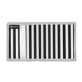 thumbnail image 2 of JIALIOU Nylon Trifold Card Wallet with ID Window Zipper Pocket for Men Women Teen Black and White Striped, 2 of 7