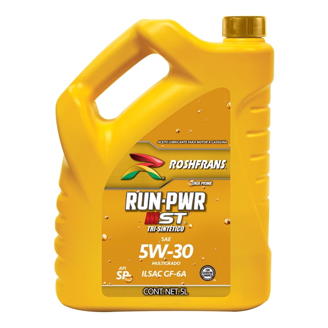 Aceite motor Multigrado Roshfrans Tri-sintético RUN-PWR 5W-30 5 L Roshfrans SAE 5W-30