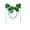 K, variant on Shamrock Headband with Glitter Ears and Clover Decorations for St. Patrick's Day Party Holiday Event Festival Wear Accessories St. Patrick's Clover Headband A