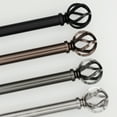 thumbnail image 6 of Better Homes & Gardens 1" Pewter Cage Adjustable Single Curtain Rod Set, 120-180", 6 of 7
